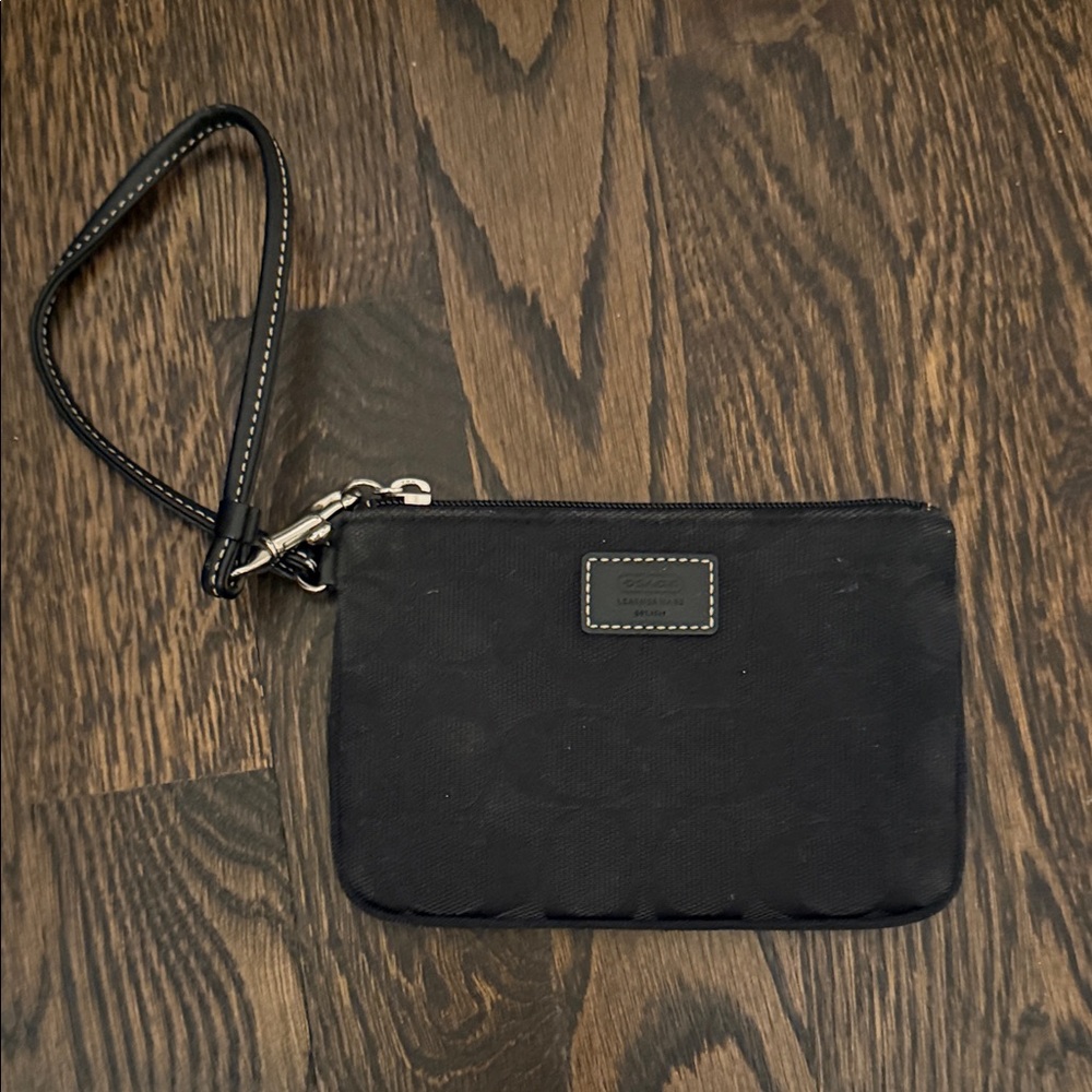 Coach Black Wristlet